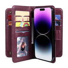 Charger l'image dans la galerie, Casekis Large Capacity Cardholder Phone Case Red