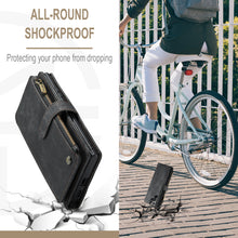 Charger l'image dans la galerie, Casekis Leather Zipper Phone Case Black