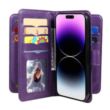 Charger l'image dans la galerie, Casekis Large Capacity Cardholder Phone Case Purple