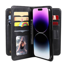 Charger l'image dans la galerie, Casekis Large Capacity Cardholder Phone Case Black