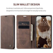Load image into Gallery viewer, Casekis Retro Wallet Case For iPhone 13 mini