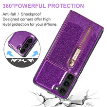 Load image into Gallery viewer, Casekis Glitter Cardholer Magnetic Phone Case for Galaxy S23 5G