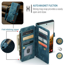 Charger l'image dans la galerie, Casekis Leather Zipper Phone Case Blue