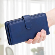 Charger l'image dans la galerie, Casekis Large Capacity Cardholder Phone Case Dark Blue