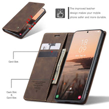 Charger l'image dans la galerie, Casekis Retro Wallet Case For Galaxy S21 Ultra 5G