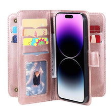 Charger l'image dans la galerie, Casekis Large Capacity Cardholder Phone Case Rose Gold