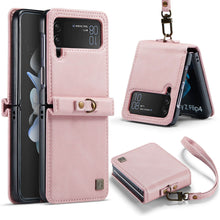 Charger l'image dans la galerie, CASEKIS Retro Phone Case with Wrist Strap For Galaxy Z Flip 4 5G