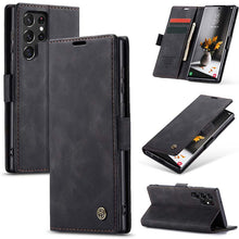 Charger l'image dans la galerie, Casekis Retro Wallet Case For Galaxy S22 Ultra 5G