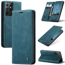 Charger l'image dans la galerie, Casekis Retro Wallet Case For Galaxy S21 Ultra 5G
