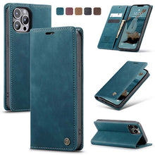 Load image into Gallery viewer, Casekis Retro Wallet Case For iPhone 13 Pro Max