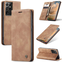 Charger l'image dans la galerie, Casekis Retro Wallet Case For Galaxy S21 Ultra 5G