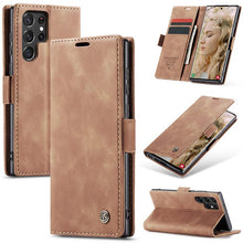 Charger l'image dans la galerie, Casekis Retro Wallet Case For Galaxy S22 Ultra 5G