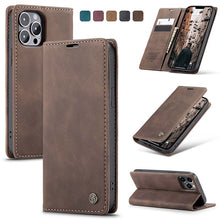 Load image into Gallery viewer, Casekis Retro Wallet Case For iPhone 13 Pro Max