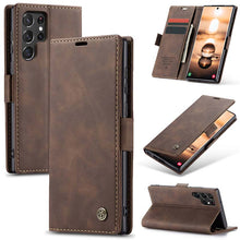 Charger l'image dans la galerie, Casekis Retro Wallet Case For Galaxy S22 Ultra 5G