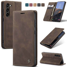 Load image into Gallery viewer, Casekis Retro Wallet Case For Galaxy S23 5G
