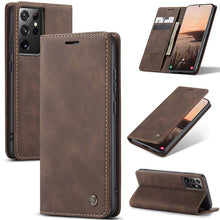 Charger l'image dans la galerie, Casekis Retro Wallet Case For Galaxy S21 Ultra 5G