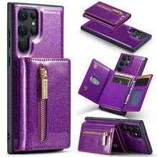 Load image into Gallery viewer, Casekis Glitter Cardholer Magnetic Phone Case for Galaxy S23 Ultra 5G