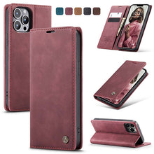 Load image into Gallery viewer, Casekis Retro Wallet Case For iPhone 13 Pro