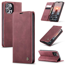Load image into Gallery viewer, Casekis Retro Wallet Case For iPhone 14 Pro Max