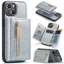 Load image into Gallery viewer, Casekis Glitter Cardholer Magnetic Phone Case for iPhone 14