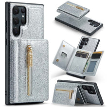 Load image into Gallery viewer, Casekis Glitter Cardholer Magnetic Phone Case for Galaxy S23 Ultra 5G