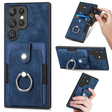 Muat gambar ke penampil Galeri, Casekis Ring Cardholder Portable Phone Case Blue
