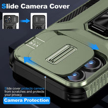 Load image into Gallery viewer, Casekis Ring Stand Shockproof Phone Case Green
