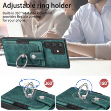 Muat gambar ke penampil Galeri, Casekis Ring Cardholder Portable Phone Case Green
