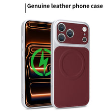 Charger l&#39;image dans la galerie, Casekis Magnetic Shockproof Leather Phone Case Claret
