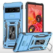 Load image into Gallery viewer, Casekis Sliding Camera Cover Anti-Fall Phone Case Light Blue
