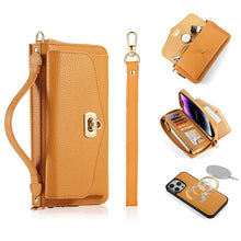 Load image into Gallery viewer, Casekis Multifunction Tote Crossbody Solid Color Phone Bag Orange
