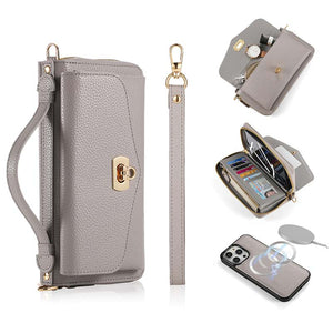 Casekis Multifunction Tote Crossbody Solid Color Phone Bag Gray