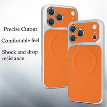 Charger l&#39;image dans la galerie, Casekis Magnetic Shockproof Leather Phone Case Orange

