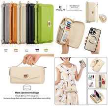 Cargar imagen en el visor de la galería, Casekis Multifunction Tote Crossbody Solid Color Phone Bag Beige
