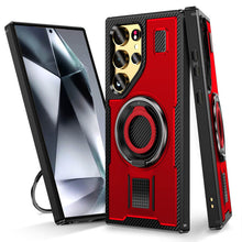 Cargar imagen en el visor de la galería, Casekis Rotating Stand Shockproof Phone Case Red
