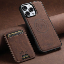 Cargar imagen en el visor de la galería, Casekis MagSafe Cardholder Detachable Phone Case Brown
