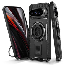 Cargar imagen en el visor de la galería, Casekis Rotating Stand Shockproof Phone Case Black
