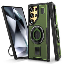 Load image into Gallery viewer, Casekis Rotating Stand Shockproof Phone Case Green
