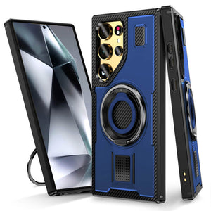 Casekis Rotating Stand Shockproof Phone Case Blue