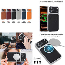 Charger l&#39;image dans la galerie, Casekis Magnetic Shockproof Leather Phone Case Black
