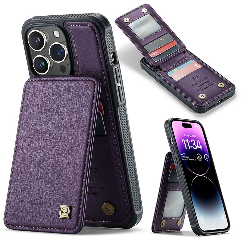 Casekis Flip Card Holder Phone Case Purple