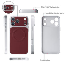 Charger l&#39;image dans la galerie, Casekis Magnetic Shockproof Leather Phone Case Claret
