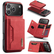 Load image into Gallery viewer, Casekis Magnetic Wallet Detachable Phone Case Red
