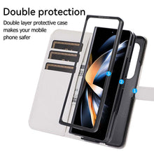 Load image into Gallery viewer, Casekis Crossbody Cardholder Phone Case For Galaxy Z Fold 5 White
