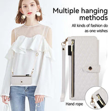 Load image into Gallery viewer, Casekis Crossbody Cardholder Phone Case For Galaxy Z Fold 5 White
