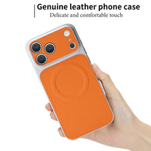 Charger l&#39;image dans la galerie, Casekis Magnetic Shockproof Leather Phone Case Orange

