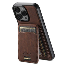 Cargar imagen en el visor de la galería, Casekis MagSafe Cardholder Detachable Phone Case Brown
