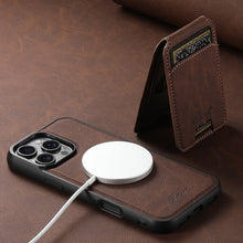 Cargar imagen en el visor de la galería, Casekis MagSafe Cardholder Detachable Phone Case Brown
