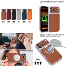 Charger l&#39;image dans la galerie, Casekis Magnetic Shockproof Leather Phone Case Brown
