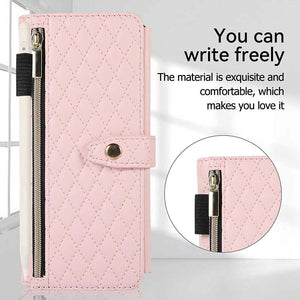 Casekis Crossbody Cardholder Phone Case For Galaxy Z Fold 4 Pink